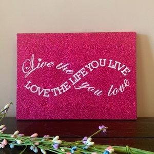 Love the Life You Live - Live the Life You Love Infinity Circle Canvas